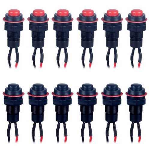 Pcs 10mm momentary push - momentary,