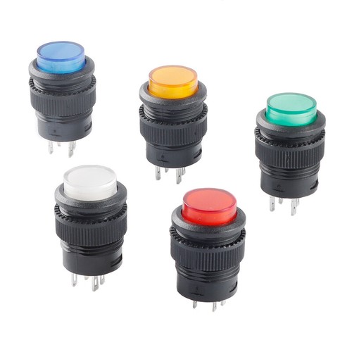 16mm round push button - 16mm,
