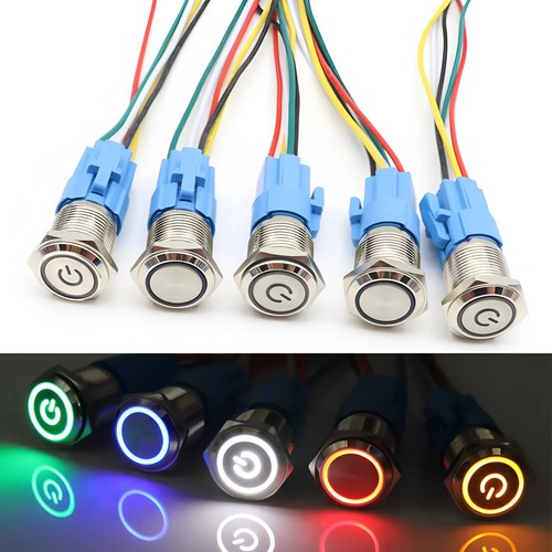 19mm 12v led - 19mm, on