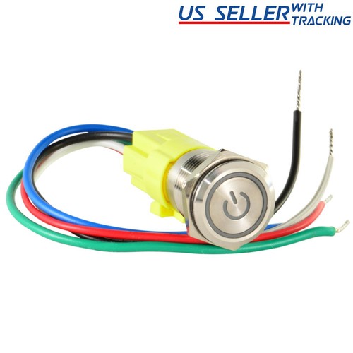 16mm 12v led off push - off,