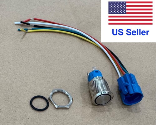 16mm latching push button - latching,