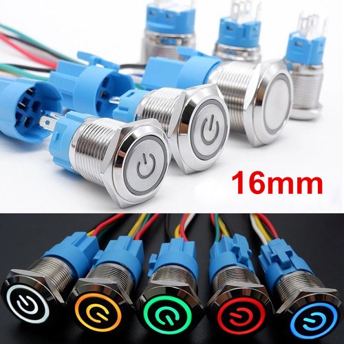 16mm 12v led - 12v, stainless