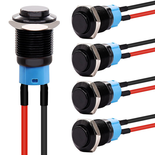 5pcs 12mm latching push - 12mm,