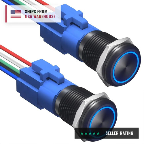 2pcs 16mm push - 16mm, switch