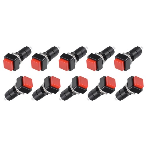 12mm red momentary push - red, button