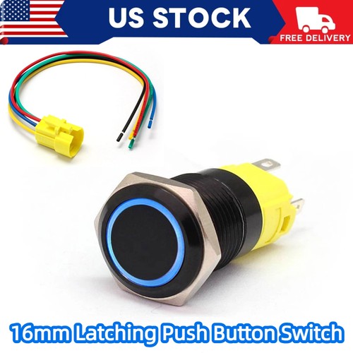 16mm waterproof latch off - latch, on/off