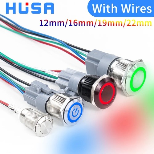 16mm 12v led off waterproof - led,